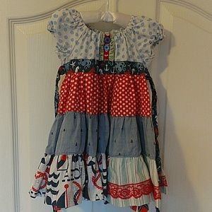 Nautical Matilda Jane Platinum Dress